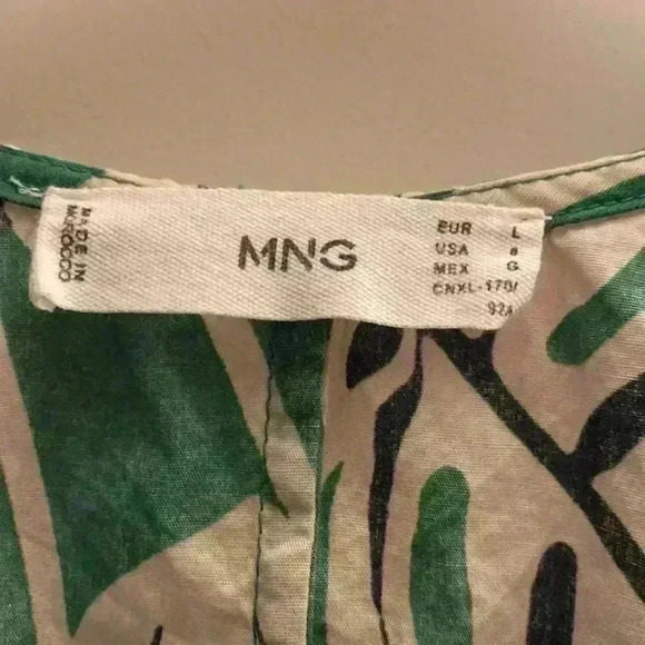 NEW- Cotton wrap dress - green - Picture 4 of 4